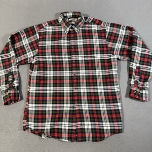 Southern Proper Shirt Mens Medium Plaid Flannel Traditional Fit Button Down
